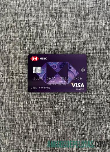 Grécia HSBC Visa Classic Cartão Photolook Frente modelo